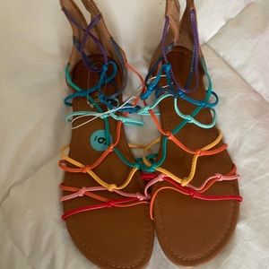 Madden girl rainbow sandals
